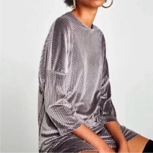 Elegant Gray Mini Dress